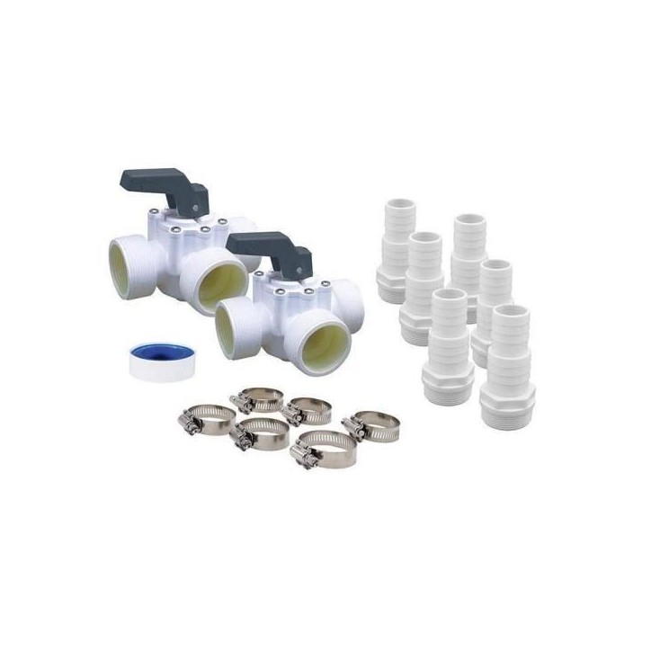 Kit by pass Universel UBBINK pour pompe a chaleur, réchauffeur, électrolyseur Kit by pass Universel UBBINK pour pompe a chaleur, réchauffeur, électrolyseur