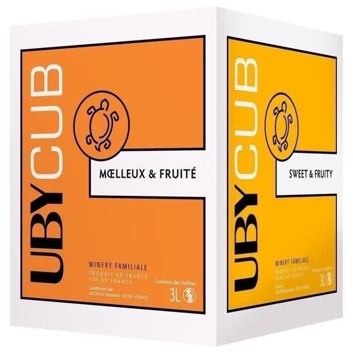 BIB 3L UBY CUB Vin de France vin blanc doux 2023