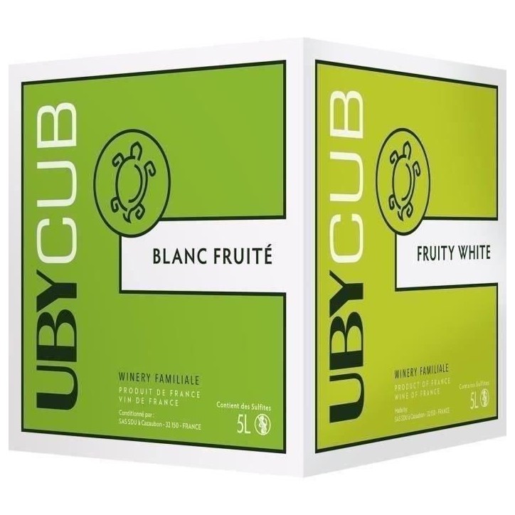 BIB 5L UBY CUB Vin de France vin blanc sec 2024