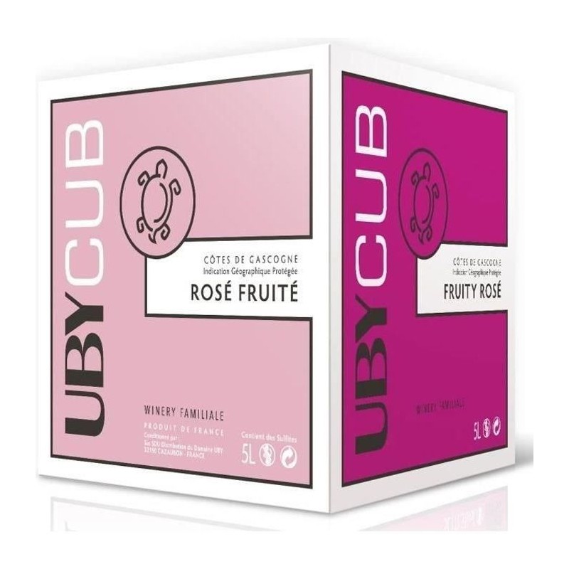 BIB 5L UBY CUB Côtes de Gascogne vin rosé 2024 BIB 5L UBY CUB Côtes de Gascogne vin rosé 2024