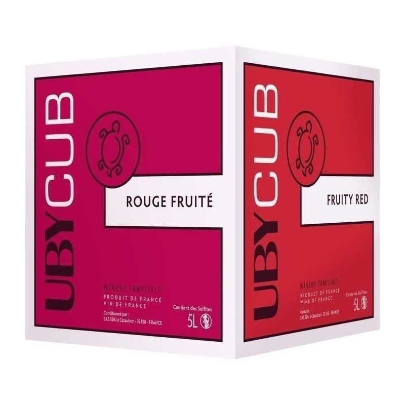BIB 5L UBY CUB Vin de France vin rouge 2024 BIB 5L UBY CUB Vin de France vin rouge 2024
