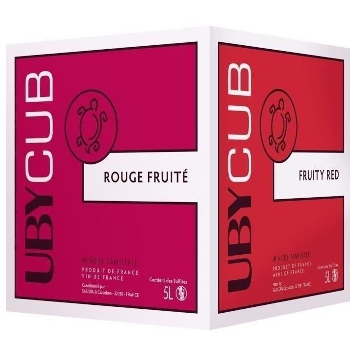 BIB 5L UBY CUB Vin de France vin rouge 2024