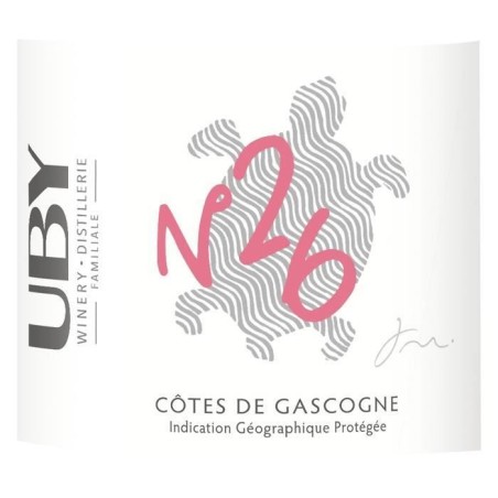Domaine Uby Bio N°26 Côtes de Gascogne - Vin rosé du Sud - Bio 2024