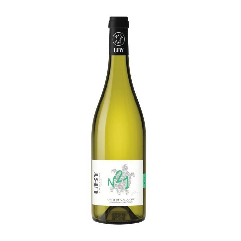 Domaine Uby Bio Sec n° 21 Colombard Sauvignon - Vin blanc des Côtes Domaine Uby Bio Sec n° 21 Colombard Sauvignon - Vin blanc des Côtes