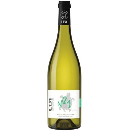 Domaine Uby Bio Sec n° 21 Colombard Sauvignon - Vin blanc des Côtes