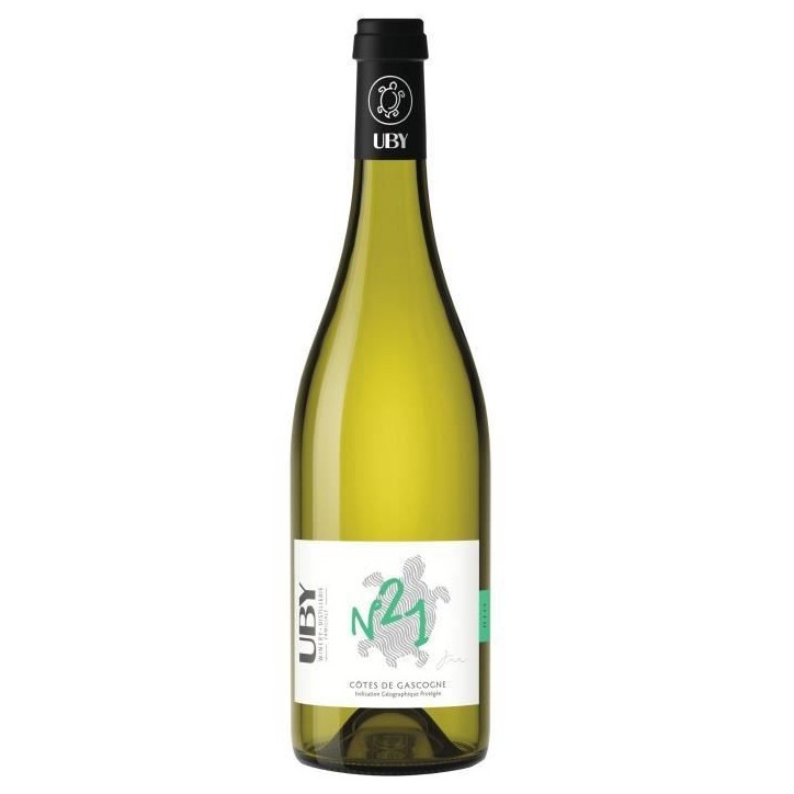 Domaine Uby Bio Sec n° 21 Colombard Sauvignon - Vin blanc des Côtes de Gascogne- 2024