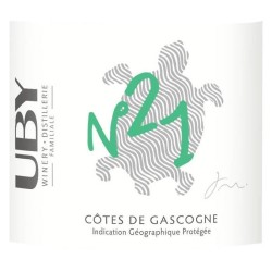 Domaine Uby Bio Sec n° 21 Colombard Sauvignon - Vin blanc des Côtes