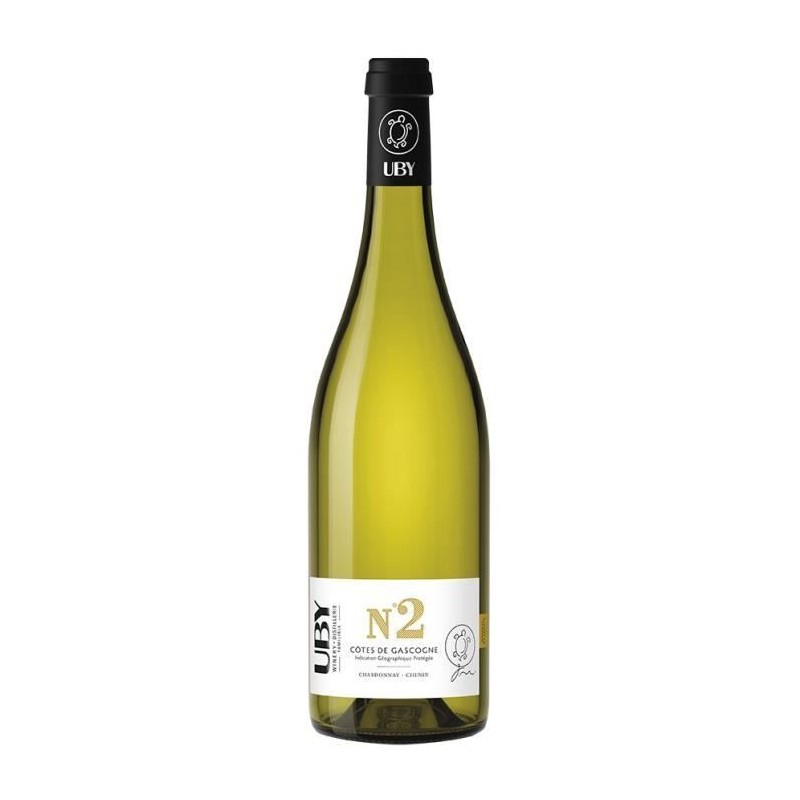 UBY N°2 Chardonnay-Chenin Côtes de Gascogne - Vin blanc du Sud Ouest