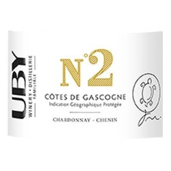 UBY N°2 Chardonnay-Chenin Côtes de Gascogne - Vin blanc du Sud Ouest 2024