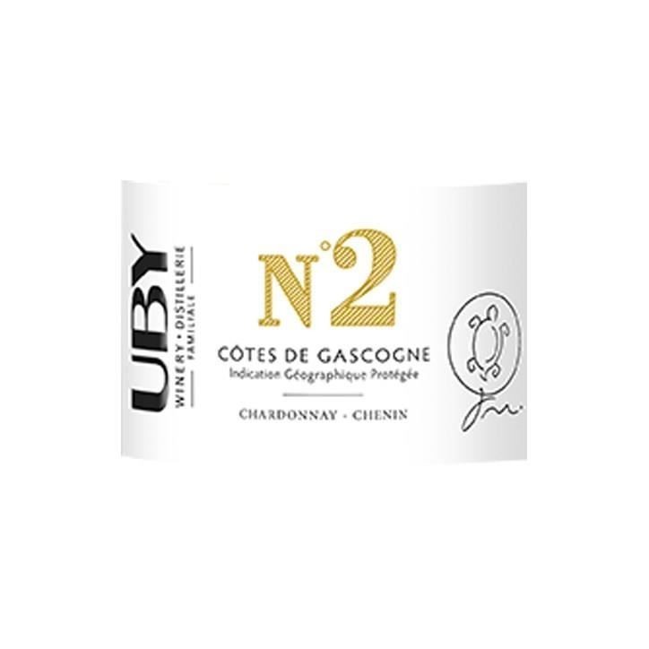 UBY N°2 Chardonnay-Chenin Côtes de Gascogne - Vin blanc du Sud Ouest 2024