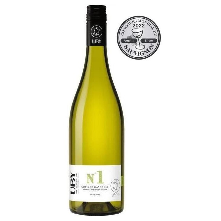 UBY N°1 Côtes de Gascogne Sauvignon Gros Manseng 2024 Vin Blanc
