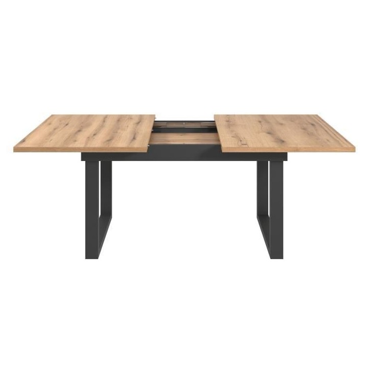 Table a manger - Universal - Chene - Rectangulaire - En MDF - Scandinave - 6 a 10 personnes - 160-200 x 76 x 80 cm - Trendteam
