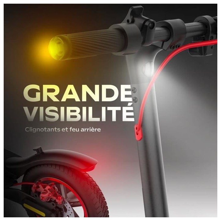 Trottinette électrique - URBANGLIDE - 85 Lite - Roues 8.5 - 36V - 400W - Autonomie 20 km - Frein a disque - Clignotants - Feu s Trottinette électrique - URBANGLIDE - 85 Lite - Roues 8.5 - 36V - 400W - Autonomie 20 km - Frein a disque - Clignotants - Feu s