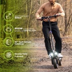 Trottinette électrique - URBANGLIDE - ECROSS ONE - 800 W - Pneus 10 -