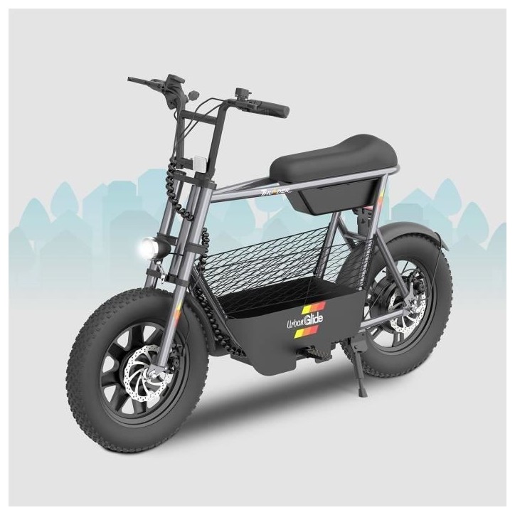 Draisienne électrique - URBANGLIDE - Thunder 160 - 400W - 16 - Adulte - Pliable - Gris Draisienne électrique - URBANGLIDE - Thunder 160 - 400W - 16 - Adulte - Pliable - Gris