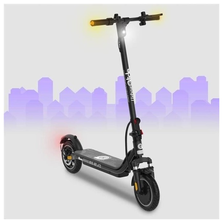 Trottinette électrique - URBANGLIDE - 85 Evo - 300 W - Pneus 8,5 - Max 25 km/h - Autonomie jusqu'a 20 km Trottinette électrique - URBANGLIDE - 85 Evo - 300 W - Pneus 8,5 - Max 25 km/h - Autonomie jusqu'a 20 km