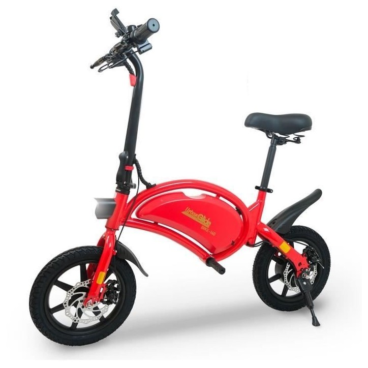 Draisienne électrique - URBANGLIDE - BIKE 140 RED - 36V - 350W - Pneus 14 - Autonomie 18KM - Vitesse max 25KM/h