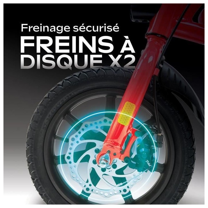 Draisienne électrique - URBANGLIDE - BIKE 140 RED - 36V - 350W - Pneus 14 - Autonomie 18KM - Vitesse max 25KM/h
