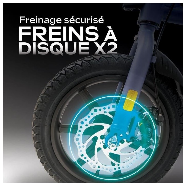 Draisienne électrique - URBANGLIDE - BIKE 140 BLUE - 36V - 350W - Pneus 14 - Autonomie 18KM - Vitesse max 25KM/h