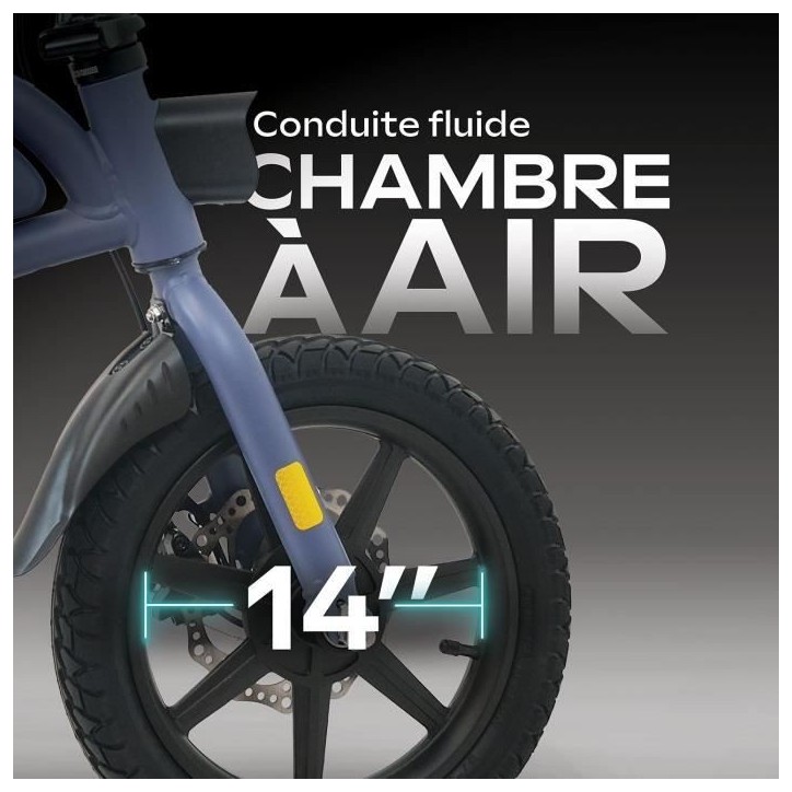 Draisienne électrique - URBANGLIDE - BIKE 140 BLUE - 36V - 350W - Pneus 14 - Autonomie 18KM - Vitesse max 25KM/h