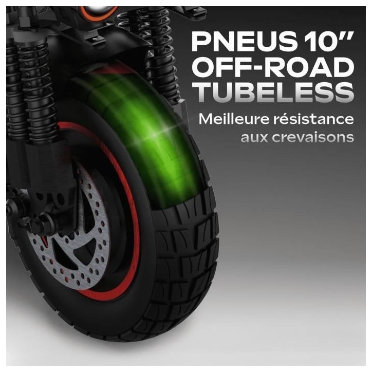 Trottinette électrique tout terrain - URBANGLIDE - ECROSS PRO BOOST 2 - 10 - 48V - 1600 W Double moteur - 13Ah - Autonomie 50KM Trottinette électrique tout terrain - URBANGLIDE - ECROSS PRO BOOST 2 - 10 - 48V - 1600 W Double moteur - 13Ah - Autonomie 50KM