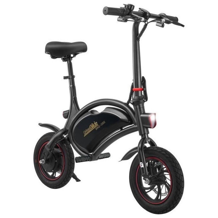 Draisienne électrique - URBANGLIDE - BIKE 120S - 350 W - 12'' - Adulte - Pliable - Noir Draisienne électrique - URBANGLIDE - BIKE 120S - 350 W - 12'' - Adulte - Pliable - Noir