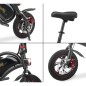 Draisienne électrique - URBANGLIDE - BIKE 120S - 350 W - 12'' - Adulte - Pliable - Noir Draisienne électrique - URBANGLIDE - BIKE 120S - 350 W - 12'' - Adulte - Pliable - Noir