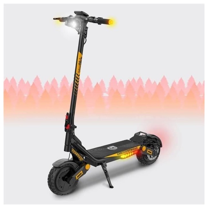 Trottinette électrique - URBANGLIDE - All Road 6 2x2 - 800 W - Pneus 10 - Max 25 km/h - Autonomie jusqu'a 80 km Trottinette électrique - URBANGLIDE - All Road 6 2x2 - 800 W - Pneus 10 - Max 25 km/h - Autonomie jusqu'a 80 km