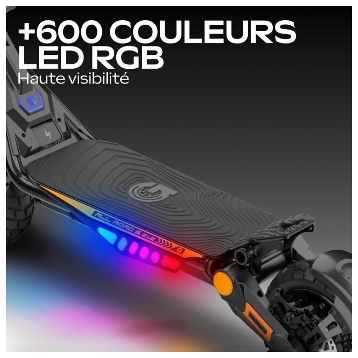 Trottinette électrique - URBANGLIDE - All Road 6 2x2 - 800 W - Pneus 10 - Max 25 km/h - Autonomie jusqu'a 80 km Trottinette électrique - URBANGLIDE - All Road 6 2x2 - 800 W - Pneus 10 - Max 25 km/h - Autonomie jusqu'a 80 km