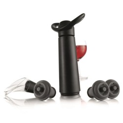 VACUVIN 101770 - Coffret Vacuvin Pompe Concerto + 3 bouchons + 1 anti-