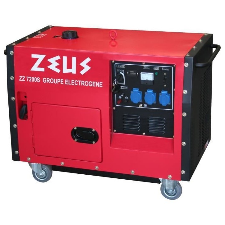 Groupe électrogene ZEUZ - Silencieux - 6000 W - Démarrage électrique