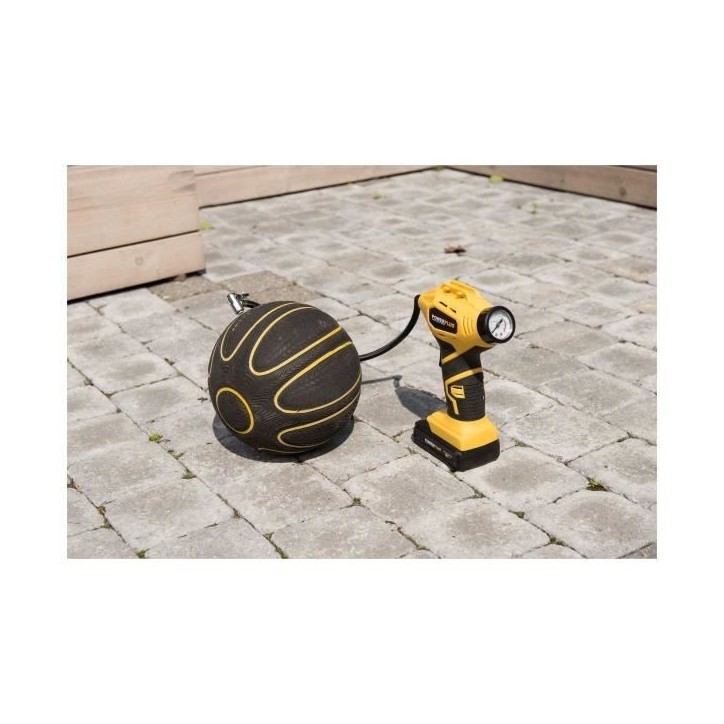 Compresseur/Gonfleur d'air portable sans fil 18V - POWERPLUS - Pompe a air - Facile a manipuler