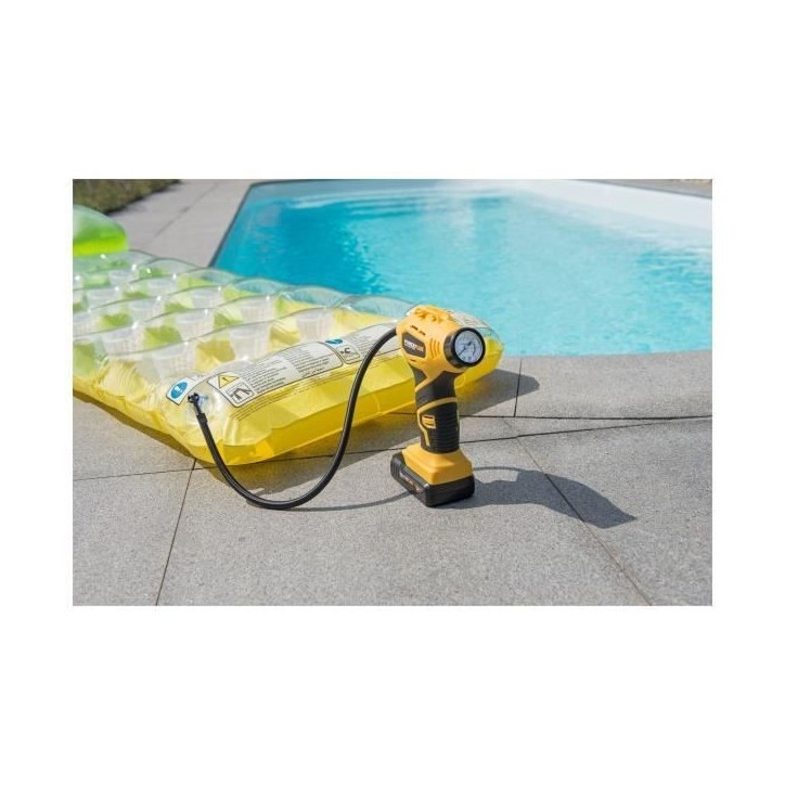Compresseur/Gonfleur d'air portable sans fil 18V - POWERPLUS - Pompe a air - Facile a manipuler