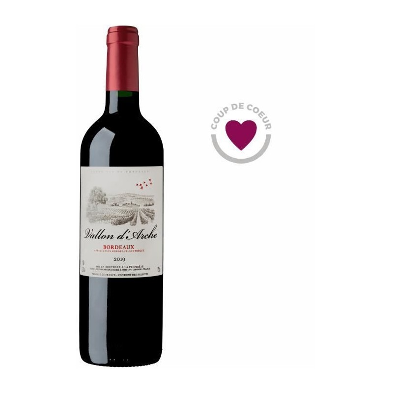 Vallon d'Arche 2019 Bordeaux - Vin rouge de Bordeaux Vallon d'Arche 2019 Bordeaux - Vin rouge de Bordeaux