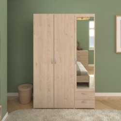 Chambre complete adulte VARIA - Lit 140x190/200 + 2 chevets + 1 commod