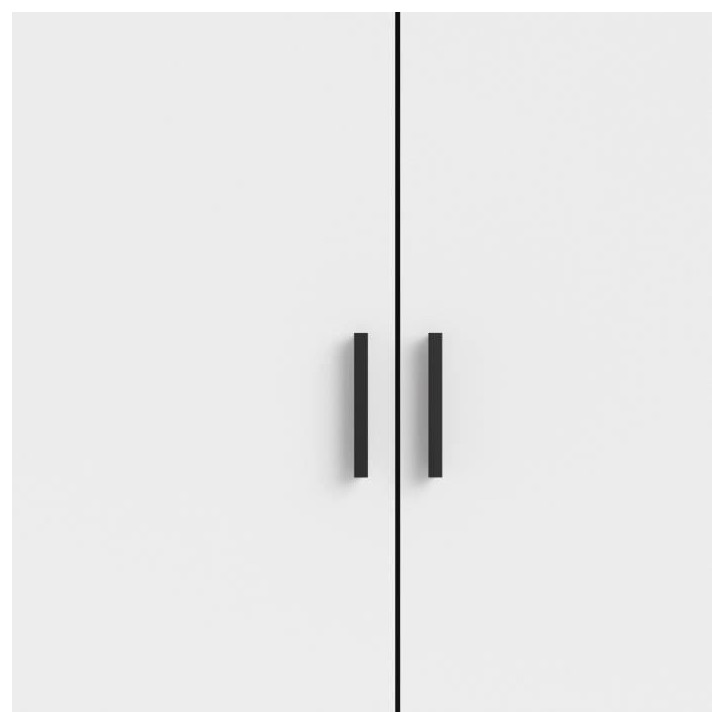 Armoire VEGA - Décor Blanc mat - 3 portes + 3 tiroirs - L 147 x P 49,6 x H 200,4 cm Armoire VEGA - Décor Blanc mat - 3 portes + 3 tiroirs - L 147 x P 49,6 x H 200,4 cm