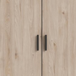 Armoire VEGA - Décor chene - 3 portes + 3 tiroirs - L 147 x P 49,6 x