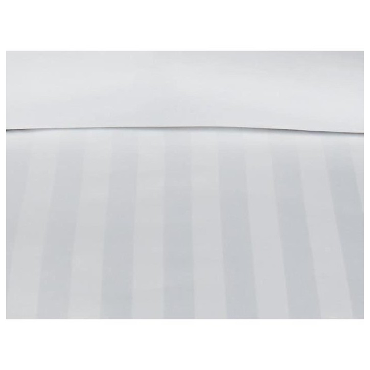 Parrure de lit TODAY Prestige - 220 x 240 cm - 2 personnes - 100% Satin de coton - Craie