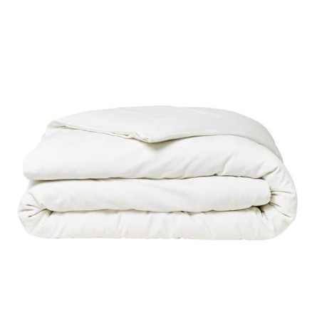 Parrure de lit TODAY Prestige - 240 x 260 cm - 2 personnes - 100% Satin de coton - Craie