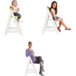 Chaise Haute Évolutive Sit Up III en Bois - ROBA - Réglable en Haute