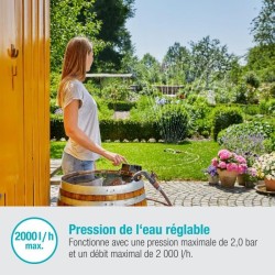 GARDENA Pompe pour collecteur d'eau de pluie 2000/2 18V P4A sans batte