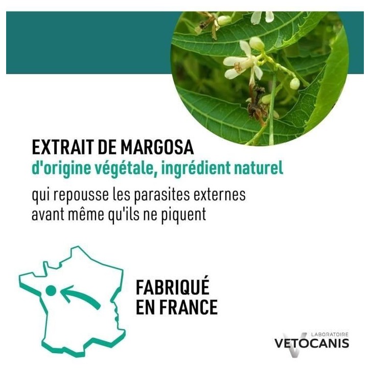 Shampoing anti-puces - VETOCANIS - Répulsif Chat 300ml