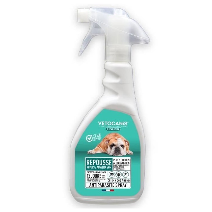 VETOCANIS Spray anti-puces, anti-tiques et anti-moustiques - Pour Chien - 500 ml VETOCANIS Spray anti-puces, anti-tiques et anti-moustiques - Pour Chien - 500 ml
