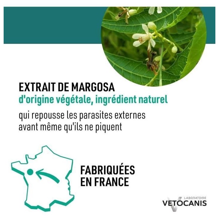 Anti-parasitaire - VETOCANIS - Pipettes Anti-Puces Anti-Tiques Anti-Moustiques Répulsives pour Chat