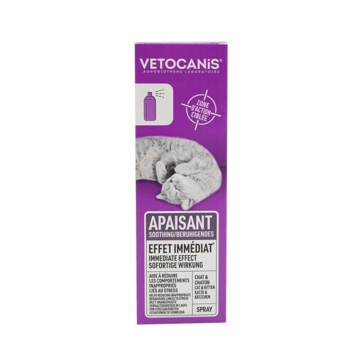 VETOCANIS Spray apaisant anti-stress - Pour chat