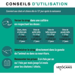 Sirop aide a l'hygiene digestive - VETOCANIS - VERSTOP - Pour Chien et