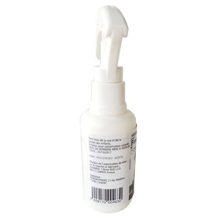 Spray Fipronil anti-puces et tiques - VETOCANIS - 2,5 mg pour Chien et Chat - 100ml Spray Fipronil anti-puces et tiques - VETOCANIS - 2,5 mg pour Chien et Chat - 100ml