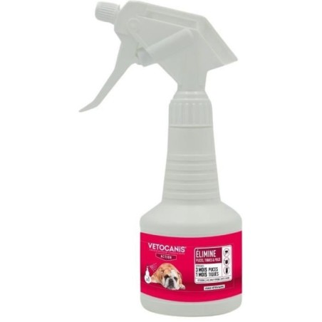 Spray Fipronil anti-puces et tiques - VETOCANIS - 2,5 mg pour Chats et