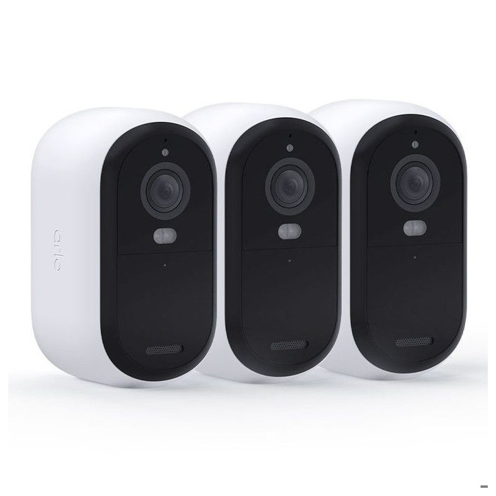Caméra de sécurité connectée - ARLO - Essential2 - Pack de 3 - Résolution 2K - Vision nocturne couleur