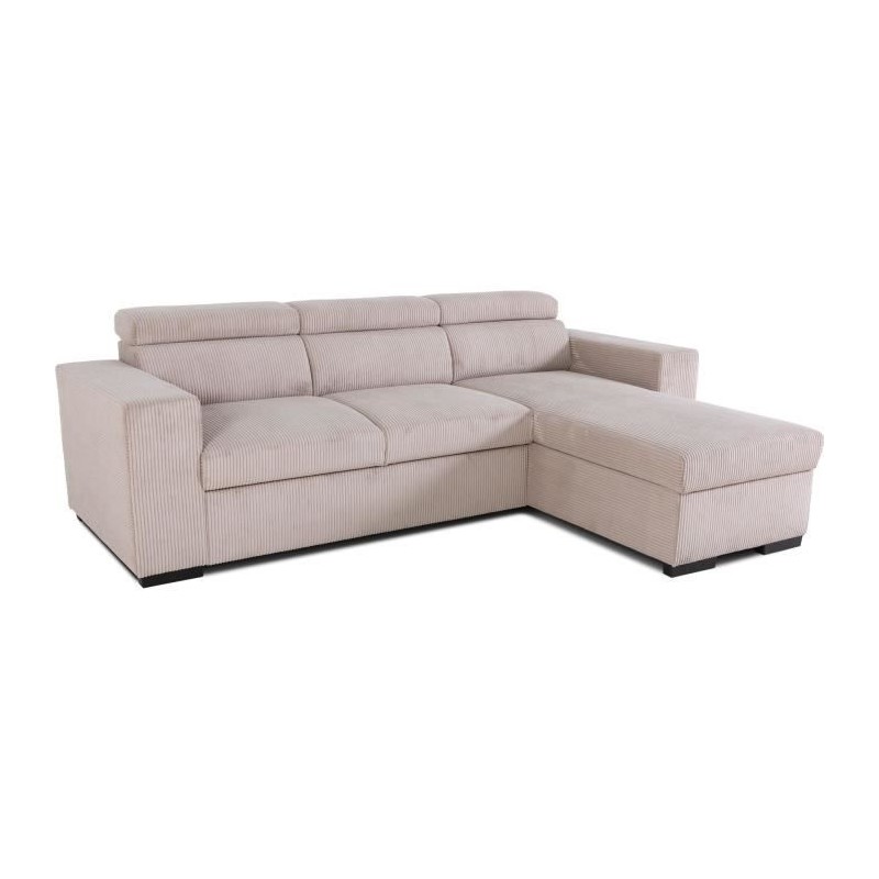 Canapé d'angle convertible réversible - 4 places - VICOMTE - Velours Canapé d'angle convertible réversible - 4 places - VICOMTE - Velours